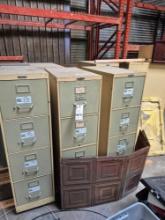 Lot of Metal File Cabinets
