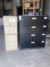 Lot of (2) filing cabinets
