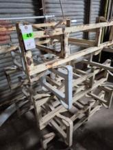 (5) Metal Barrel Racks