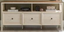 (2) Natalee 60" Farmhouse TV Stand Grey/White