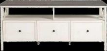 (2) Natalee 60" Farmhouse TV Stand Grey/White