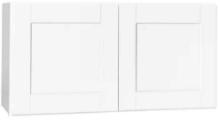 Shaker Assembled Wall Bridge Kitchen Cabinet in Satin White without Shelf