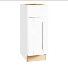 Hampton Bay 12in. shaker base cabinet*Satin White*