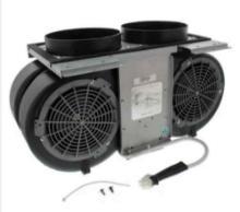Zephyr 1100 CFM Dual Internal with 2 Blowers, 8 Sones and 10 Inch Round Ducting