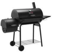 Royal Gourmet charcoal grill w/ offset smoker and side table*Black*