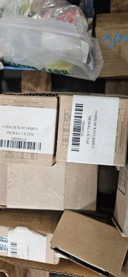 Pallet of misc. springs, bushings, bearings and more