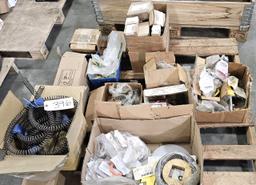 Pallet of misc. springs, bushings, bearings and more