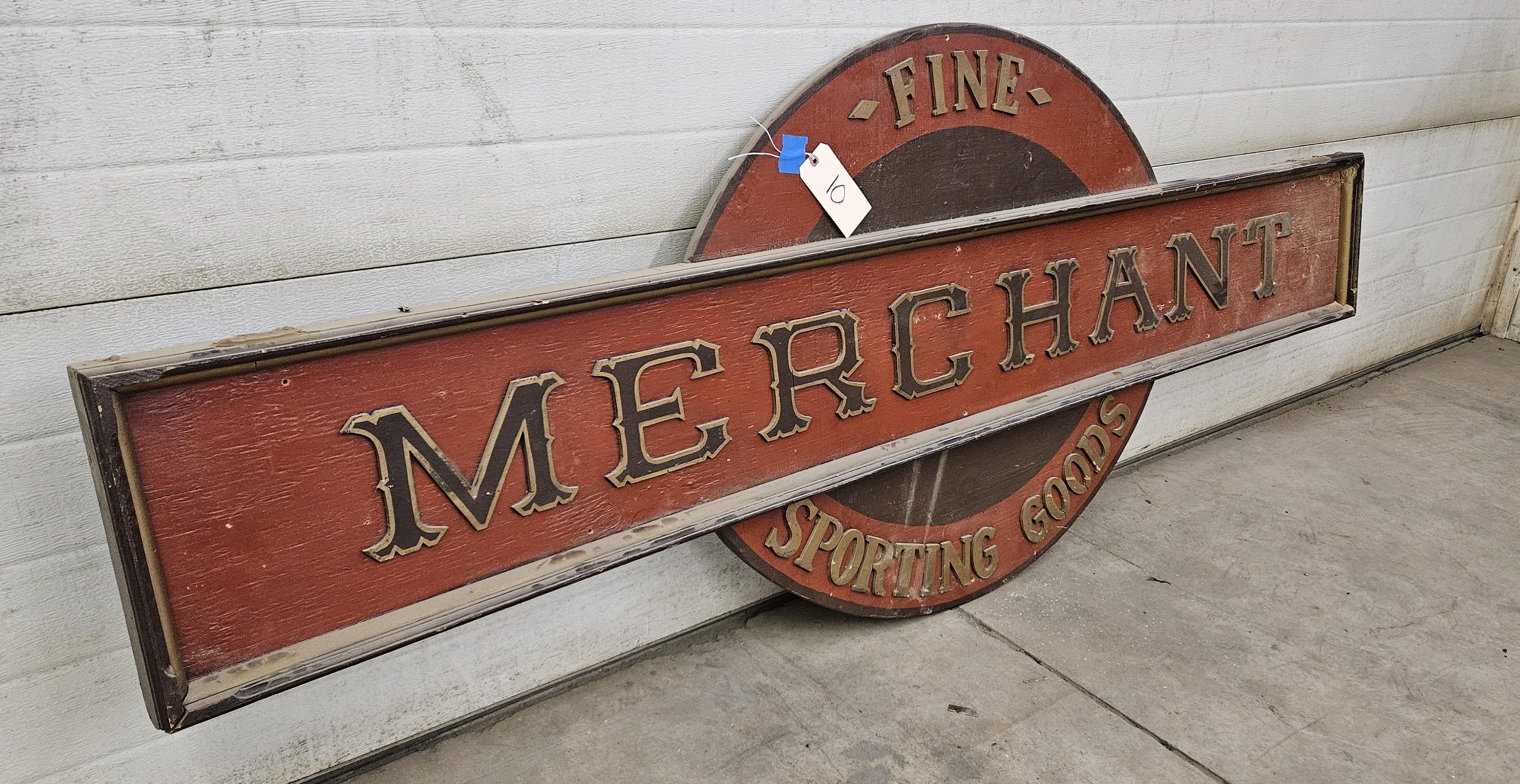 Merchant Sporting Goods Sign