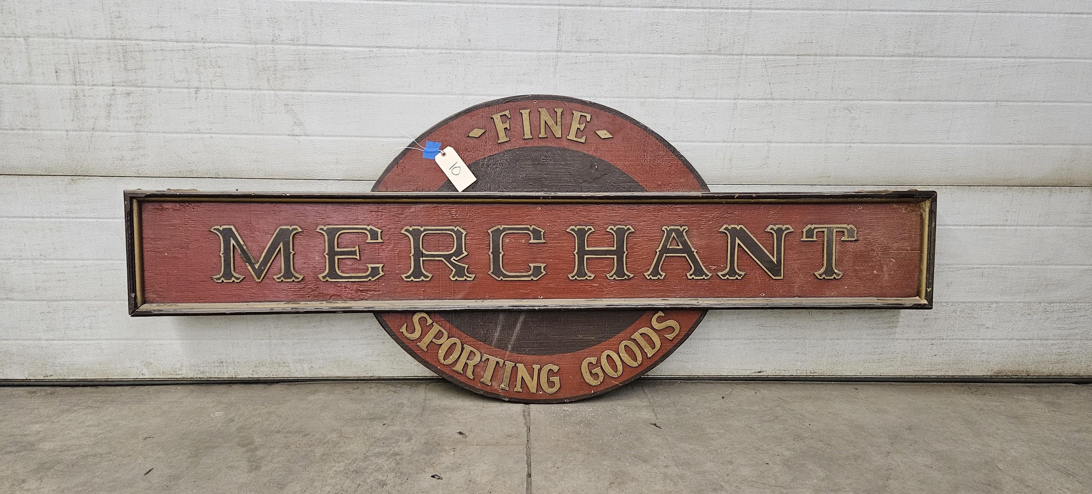 Merchant Sporting Goods Sign