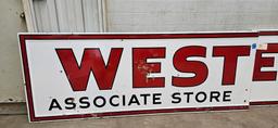 Western Auto Associate Porcelain Sign - large