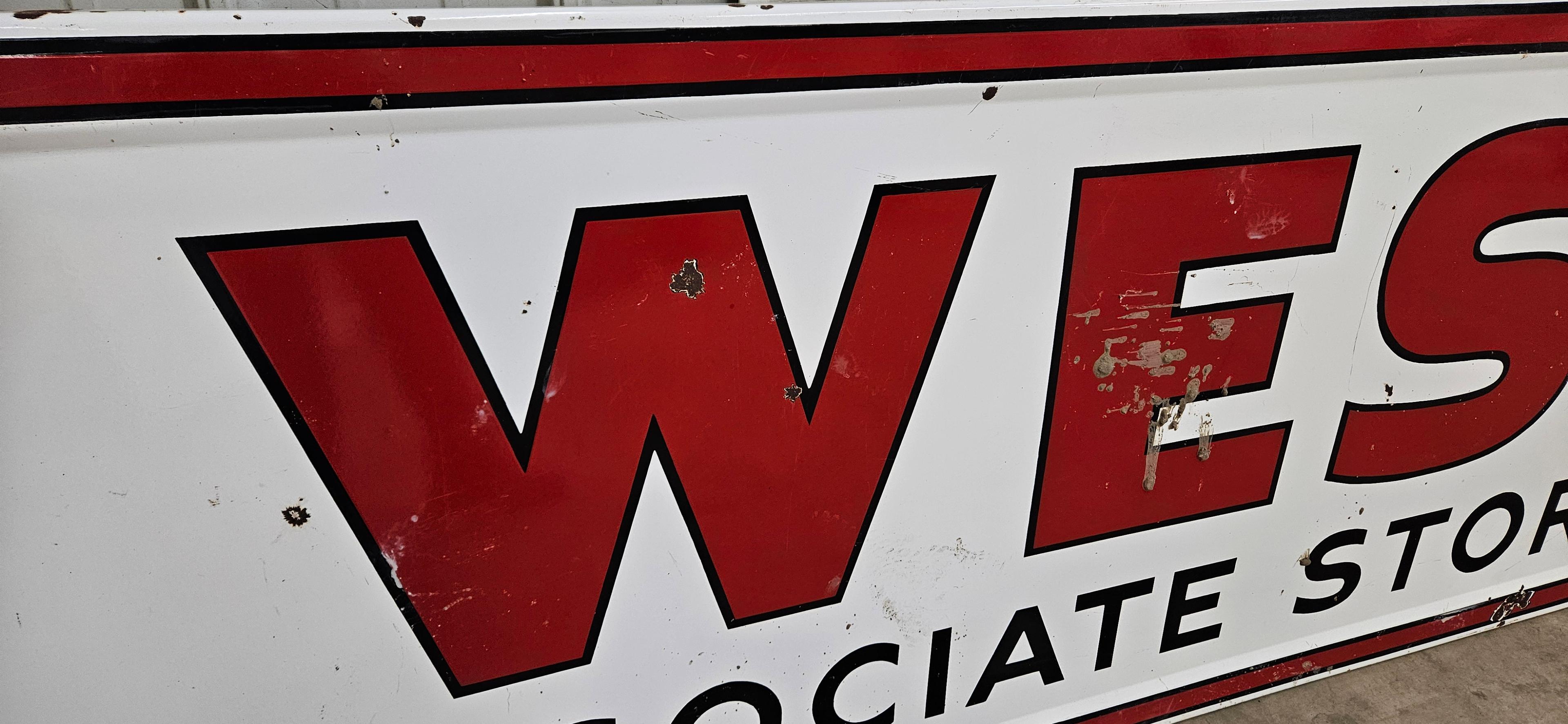 Western Auto Associate Porcelain Sign - large