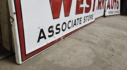 Western Auto Associate Porcelain Sign - large