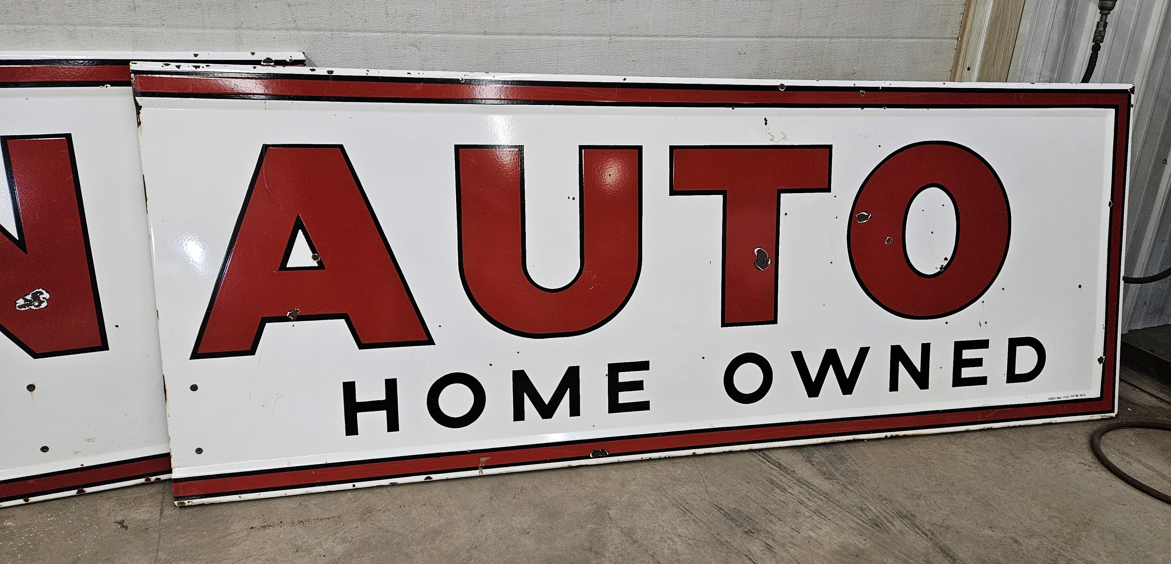 Western Auto Associate Porcelain Sign - large
