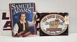 Sam Adams & Busted Knuckle Garage Signs