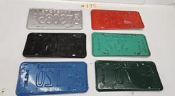 Assortment of 6 Kansas License Plates