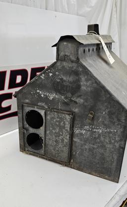 Vintage Galvanized Chicken Brooder