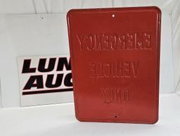 Emergency Vehicle Sign