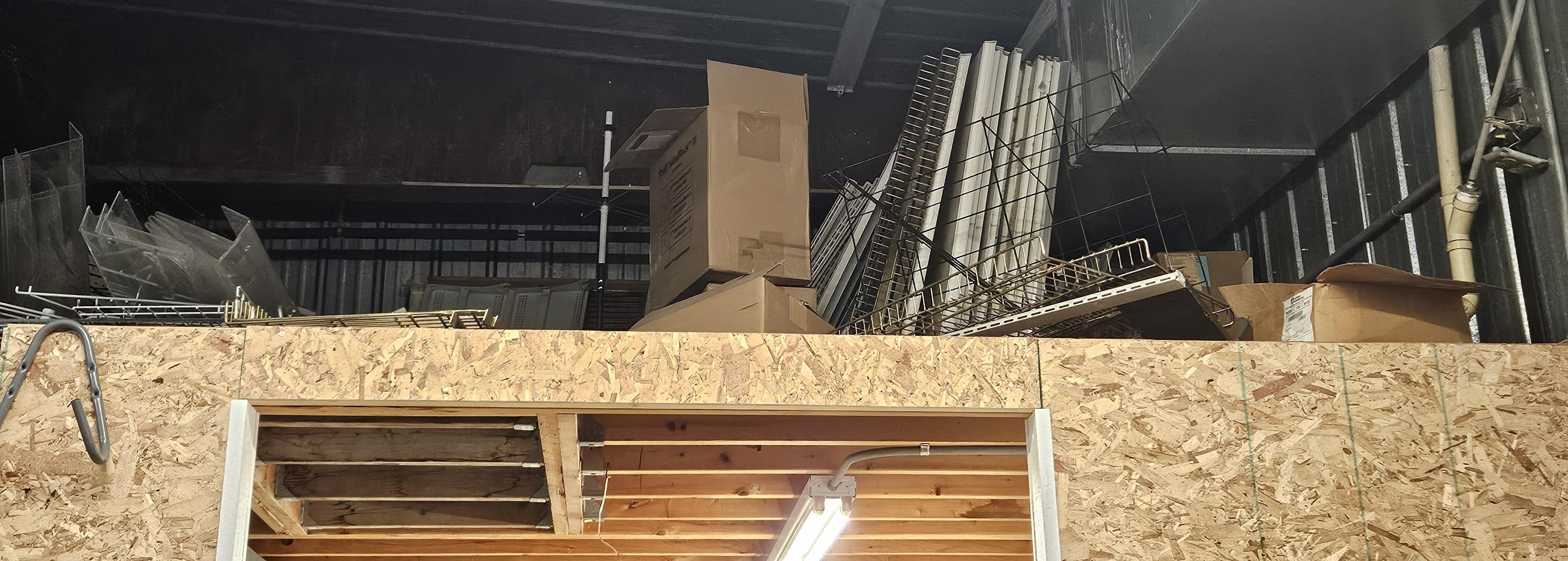 Extra Gondola Shelves & Pegs and Other Contents up on Loft