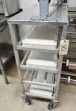 Rolling Stainless Steel with trays