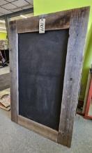 Barn Board A-Frame Double-Sided Chalkboard