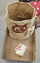 Red Owl Ceramic Bag decoration & Gary's Red Owl Coffee Mug