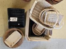 Assortment of Baskets in crate
