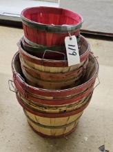 Assortment of Bushel Baskets
