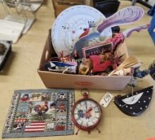 Assortment of Rooster Decorations