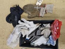 Assortment of Gloves & mittens & Rain Poncho
