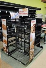 Square Wire Rolling Display Unit - 4ft x 4ftx 51 1/2"