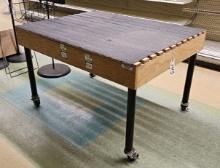 Wood Rolling Rack - 4ft x 3ft x 29"