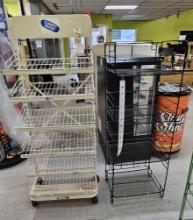 2 - Wire Freestanding Display Racks/Shelving