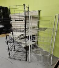 2 - Freestanding Wire Displays/Shelves