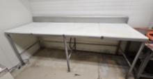 Stainless Steel Cutting Table with 4 Cutting Board Tops