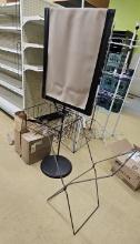 Flyer Display Rack & Garbage Bag Holder & Brown Paper Bags