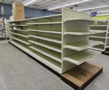 Double-Sided Gondola Shelving Unit - Contents Not Included