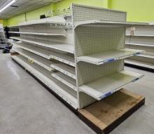 Double-Sided Gondola Shelving Unit - Contents Not Included