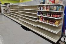 Single-Sided Gondola Shelving Units - Contents Not Included