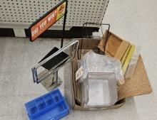 Assortment of Flyer Holders & Storage/Display Items