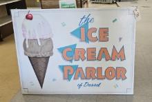 The Ice Cream Parlor of Dassel Wood Sign