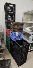 15 - plastic milk crates