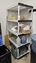 Plastic 5-Shelf - Contents Not Included
