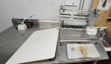 Film Wrapping Station with Cutting Board