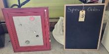 Magnetic Board & Chalkboard