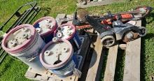 4-Reel-a-pail & Yard Edger & Chimney sweep & Hedge Trimmer