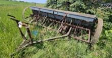 John Deere Drill with seeder on Steel Wheels