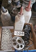 3 Calf Milk Bottles & Cattle Ear Tags & Sheep Wool Trimmer & Feeder