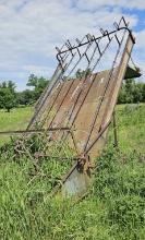 Minneapolis Moline Hay Loader on Steel Wheels