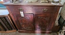 Antique Cabinet 44 1/2" W x 20" x 37 1/2" H