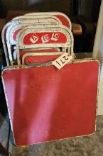 Vintage ABC Metal Kids Card Table & Chairs